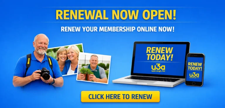 Graphic requesting members to renew membership